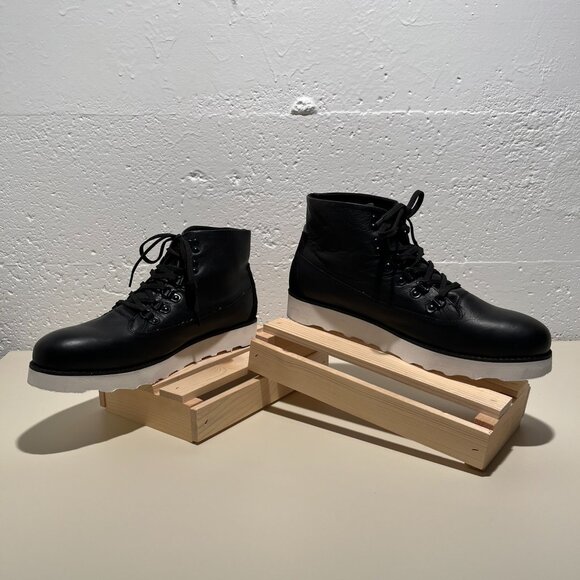 American Eagle Men's Leather Lace-Up Work Boots - Picture 3 of 13